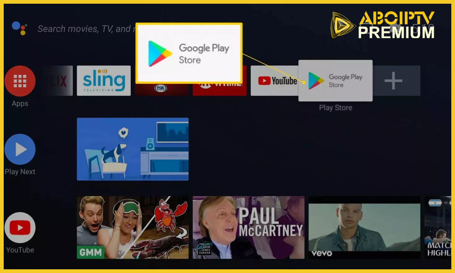 GOOGLE Play Store sur Smart TV